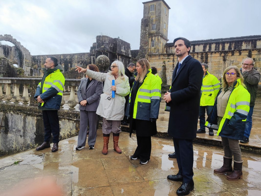 Ministra da Cultura veio a Tomar avaliar os danos na Charolinha e no Convento de Cristo