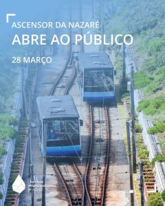 Ascensor da Nazaré volta a funcionar após seis meses de paragem para substituição de cabo