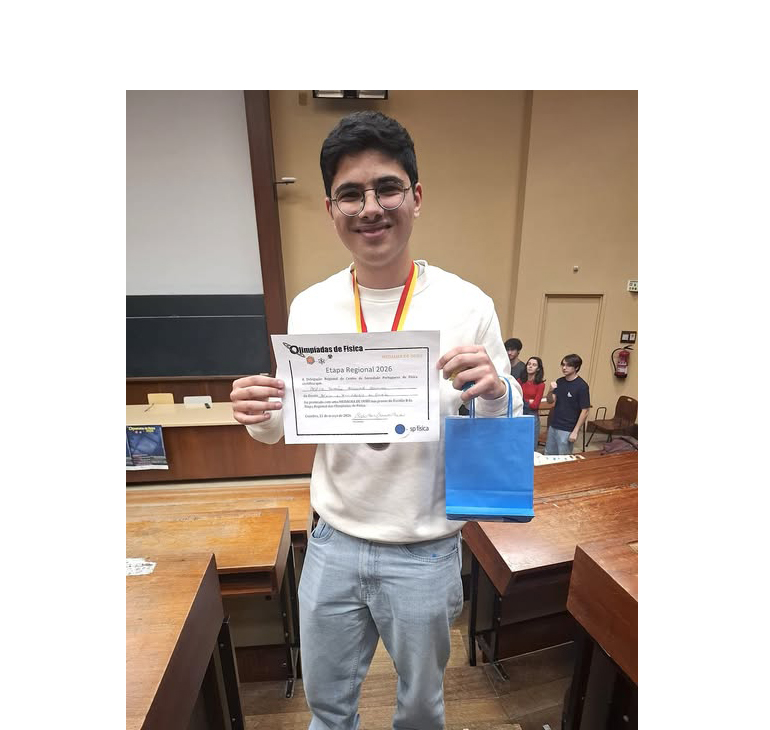 Um campeão em Ourém: Pedro Aquino conquista ouro nas Olimpíadas da Física