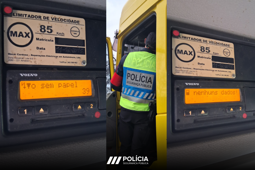 Entroncamento: PSP fiscaliza veículos pesados e deteta várias infrações