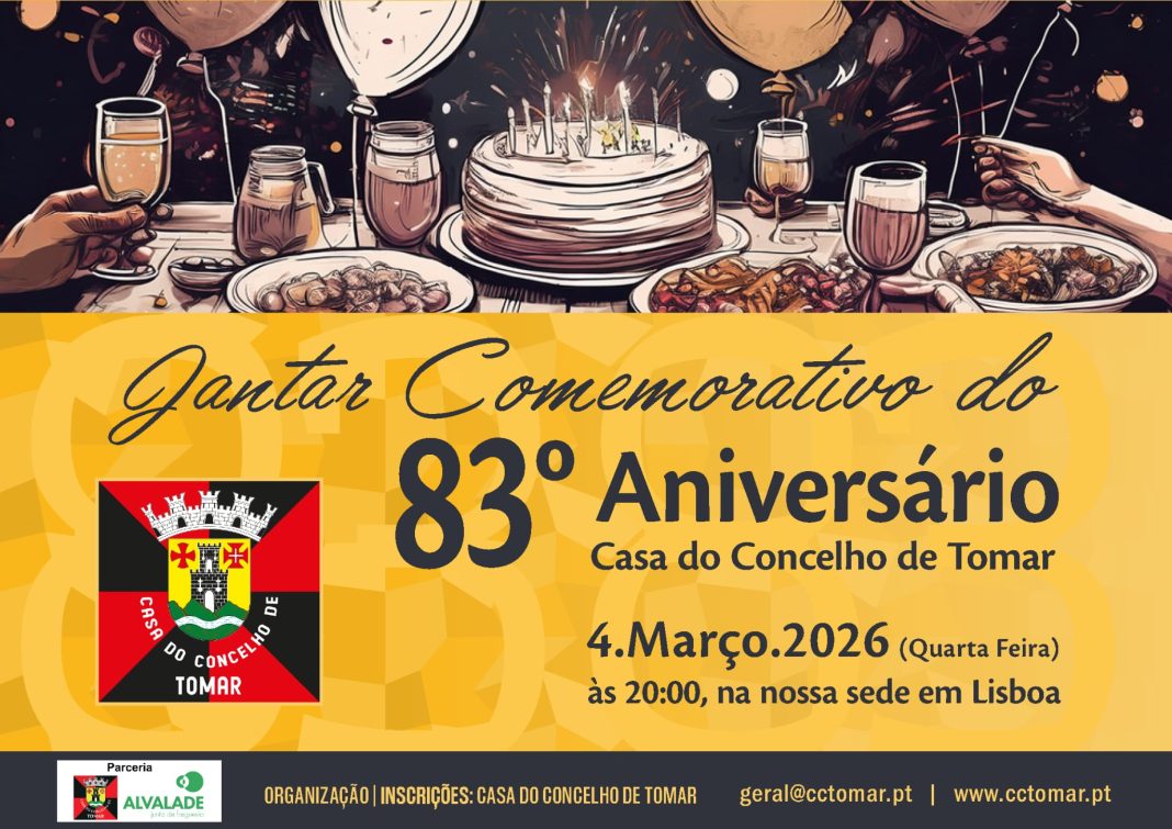 Casa do Concelho de Tomar, em Lisboa, está de parabéns. Completa hoje 83 anos