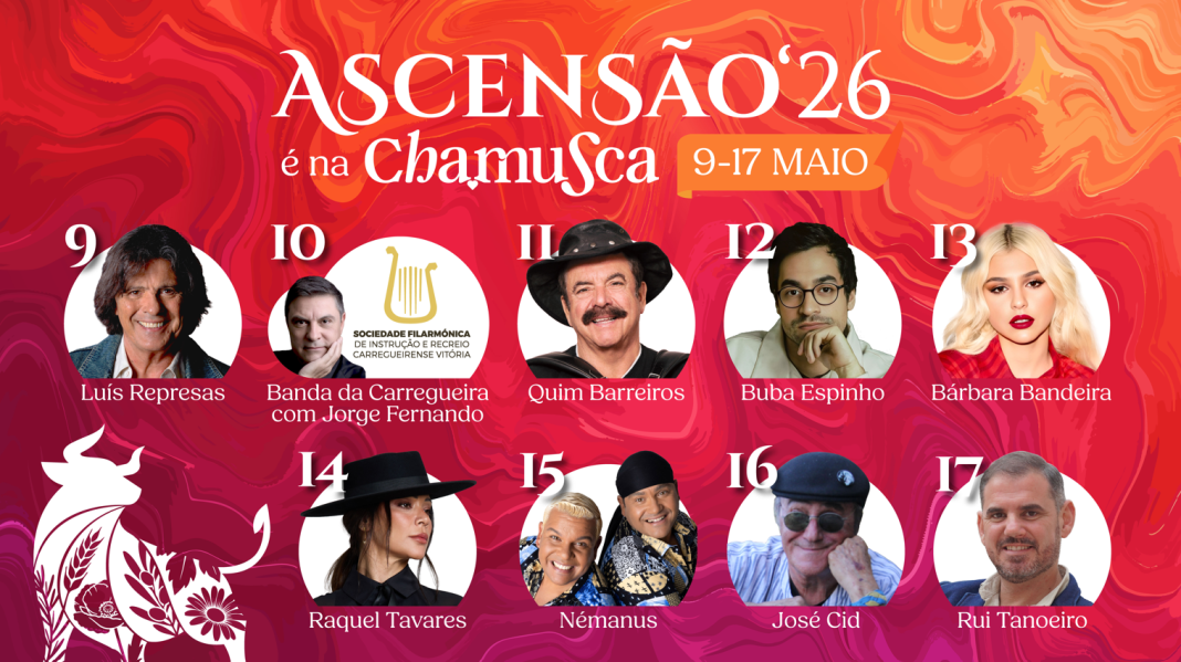 Chamusca já tem cartaz do maior evento do concelho, a Semana da Ascensão