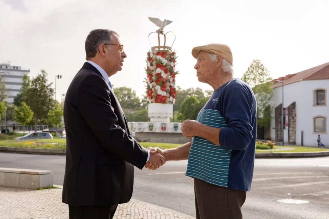 A foto mais emblemática do Presidente da República, em Tomar