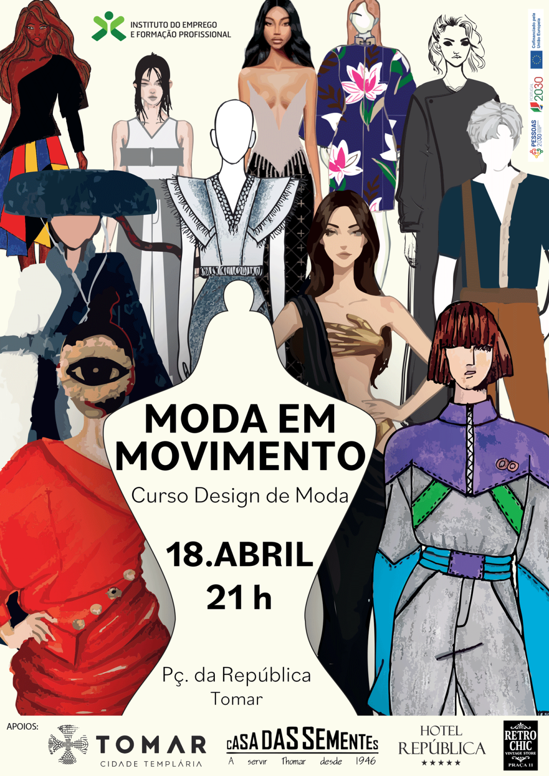 Tomar: Praça da República transforma-se em passerelle para revelar talentos da moda Tomar: Praça da República transforma-se em passerelle para revelar talentos da moda