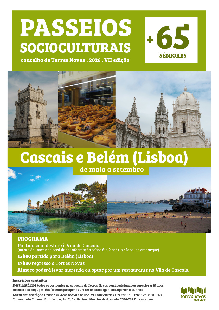 Município de Torres Novas promove passeios sócio-culturais para maiores de 65 anos