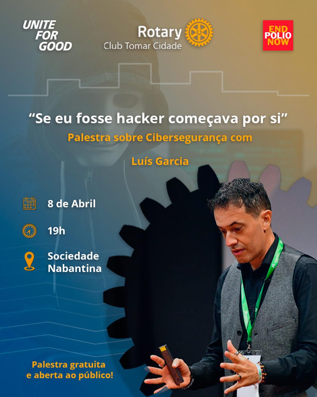 “Se eu fosse hacker começava por si”, é tema de palestra na Nabantina