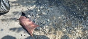 Moradores da Rua da Felicidade, nas Calçadas, estão infelizes com a lentidão das obras de saneamento