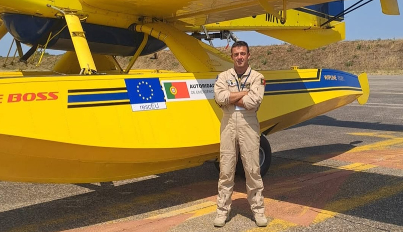 Piloto de Santarém integra missão portuguesa no combate aos incêndios em França Piloto de Santarém integra missão portuguesa no combate aos incêndios em França