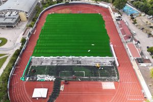 Novo relvado do Estádio Municipal de Tomar está praticamente concluído