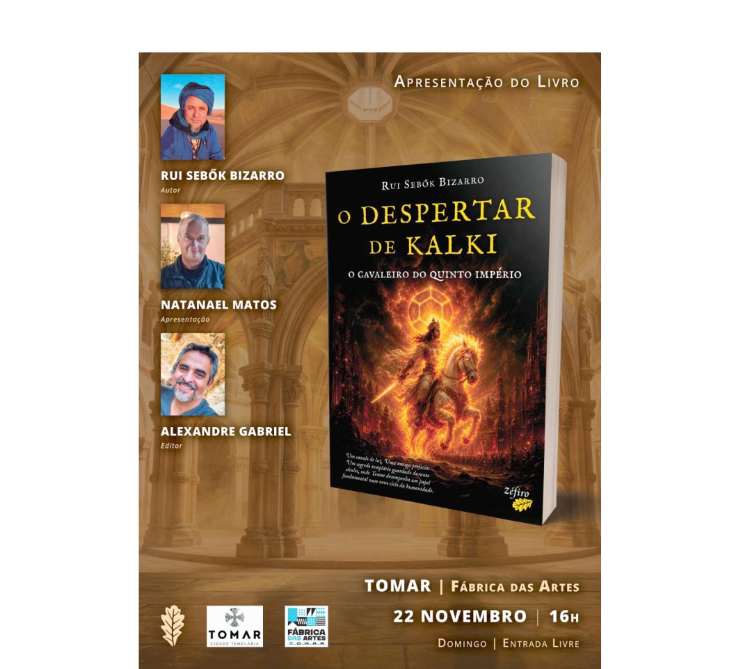 Psicólogo Rui Sebők Bizarro apresenta «O Despertar de Kalki» em Tomar Psicólogo Rui Sebők Bizarro apresenta «O Despertar de Kalki» em Tomar
